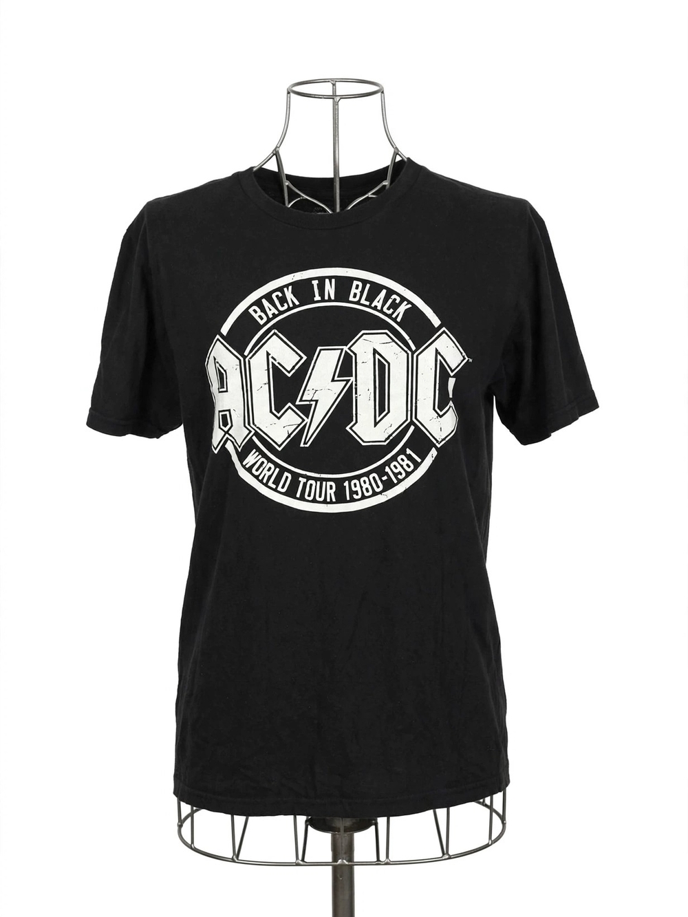 AC/DC Black Graphic 'Back In Black' Tour Tee - Men